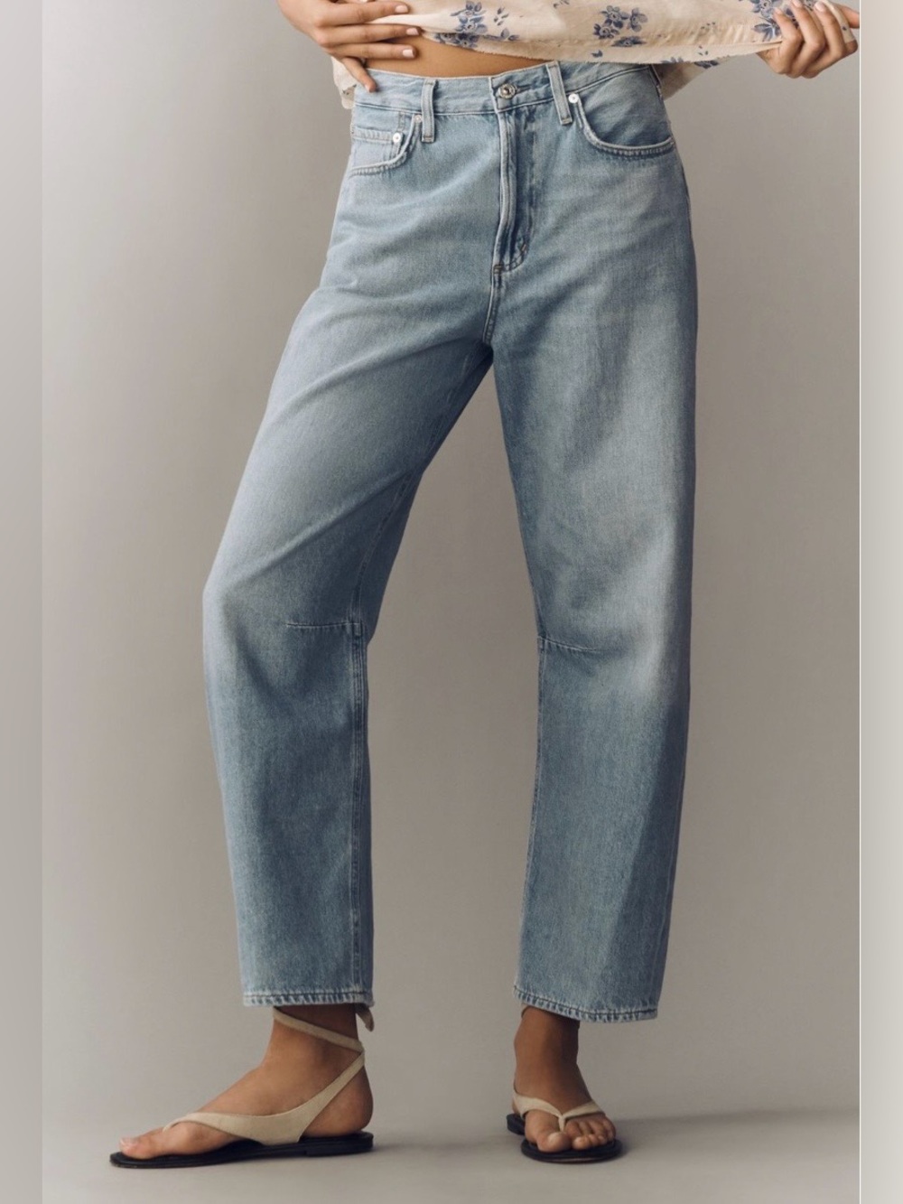 Anthropologie x Citizens of Humanity Miro High-Rise Tapered Crop Jeans 28 NWT - Picture 2 of 15
